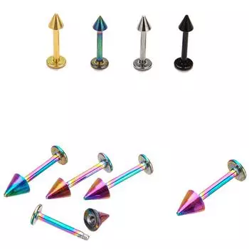 Пирсинг губ Панк-клипса Серьги-гвоздики для губ Пирсинг Унисекс Украшения для тела Спираль для губ Шпильки для ушей Мода 1 шт. Кольцо для ушей на козелке Поставка из нержавеющей стали