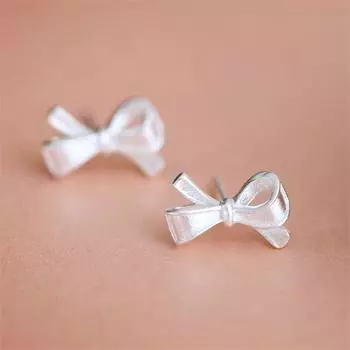 Пирсинг ручной работы бант серьги гвоздики серебряные серьги цвета для женщин подарочные украшения Pendientes Mujer Eh652