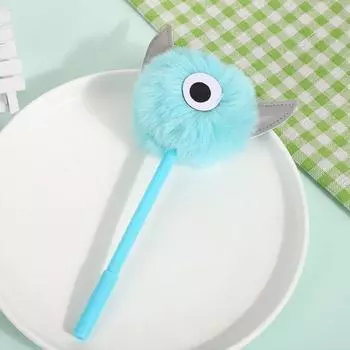 Письменная гелевая ручка Smoothly Plush для рисования Шариковая ручка Cute Pompom Гелевая ручка Канцелярские принадлежности C(1pc)
