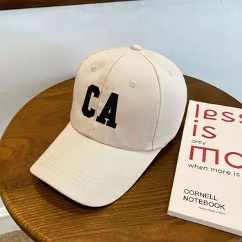 Письмо Бейсболка Кепка Кепки Кепки Удобная Повседневная Шляпа Модная Уличная бежевый