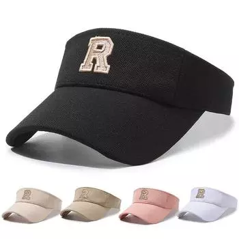 Письмо Пустой Цилиндр Летняя Солнцезащитная Шляпа Мужчины Женщины Открытый Бег Спортивная Кепка белый