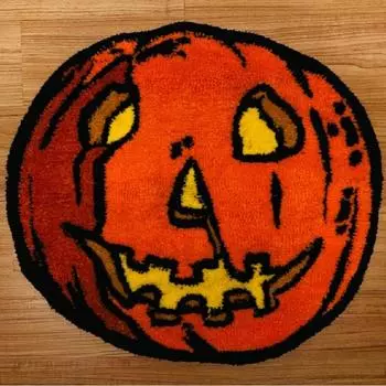 Письмо с принтом на День Благодарения Хэллоуин Спальня Гостиная Полоса Коврик Ковер 40*60 см One Size оранжевый