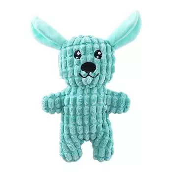 Пищалка для собак, мягкая игрушка, плюшевая игрушка для собаки с шуршащей бумагой для щенков, маленьких собак, прочная жевательная игрушка для собак для агрессивных жевателей синий