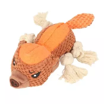 Пищащая игрушка для жевания собак, интерактивная игрушка для скрежетания зубами, избавляющая от скуки, плюшевые игрушки для домашних животных для дома и улицы