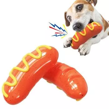 Пищащая игрушка для жевания собак, неразрушимая игрушка для чистки зубов, для агрессивных любителей жевать, уникальная форма гусеницы жёлтый