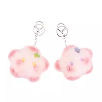 Пищащая плюшевая игрушка «Звезда», розовый бант, подвеска «Капибара», мягкая кукла, брелок для ключей, сумка для ключей, подарок на рюкзак