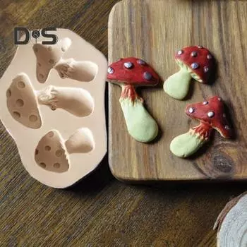 Пищевая форма для торта, термостойкая силиконовая форма для грибов, улиток, форма для помадки, инструмент для украшения торта, кухонные принадлежности