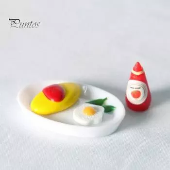 Пищевая игрушка, имитация кухонных принадлежностей, миниатюрный кукольный домик из смолы, модель хлеба и молока для игр A