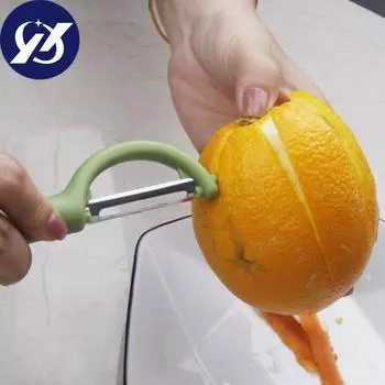 Пищевая морковная нарезка, острая удобная кухонная кухонная бытовая овощечистка серый