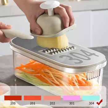 Пищевая нарезка, измельчитель овощей, кухонный инструмент, многофункциональный регулируемый измельчитель овощей, моркови with 3 Blade