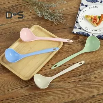 Пищевая обеденная ложка, прочная энергосберегающая суповая ложка с защитой от ожогов синий