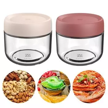 Пищевая стеклянная герметичная банка, влагостойкая, с широким горлом, герметичная крышка, конструкция с канавкой, штабелируемые банки, товары для дома белый