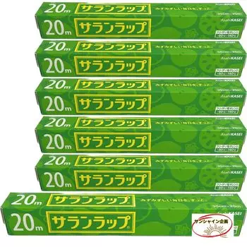 Пищевая упаковочная пленка Saran Wrap, обычная Asahi Kasei Home 30 см x 20 м x 6 шт. [Официальный/Проект Sunshine]