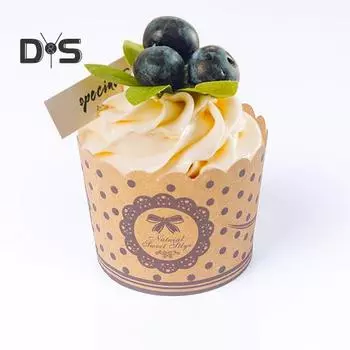 Пищевой класс 50 шт. чашка для кексов без запаха древесно-целлюлозная бумага высокая термостойкость обертка для торта кухонные принадлежности