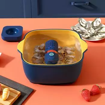 Пищевой очиститель, водонепроницаемая ультразвуковая моющая USB-машина, машина для очистки фруктов и овощей, фруктов, овощей, мяса, морепродуктов CHINA