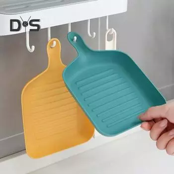 Пищевой поднос для фруктов, износостойкий пластик, не содержащий BPA, фруктовый десерт, закусочная тарелка, сервировочный поднос, кухонные принадлежности жёлтый