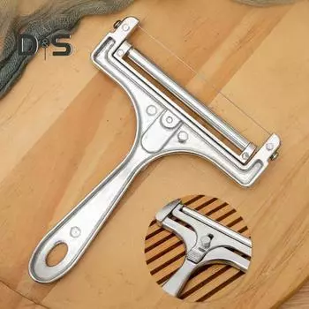 Пищевой резак для сыра, легкая чистка, практичный бытовой резак для сыра, резак для масла серебряный