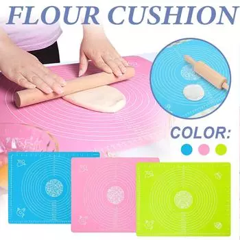 Пищевой силиконовый коврик для помадки, коврик для замеса теста, коврик для раскатки теста со шкалой, программное обеспечение, разделочная доска, стол, инструмент One Size розовый