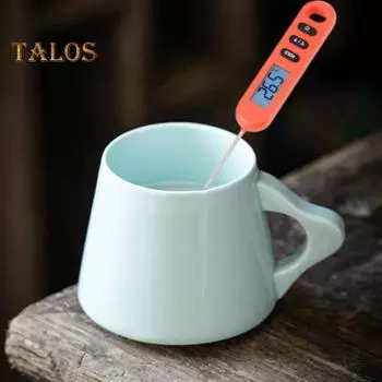 Пищевой термометр, чувствительный зонд, ЖК-дисплей, водонепроницаемый, высокая точность, мгновенное считывание, барбекю, мясо, молоко, электронный цифровой термометр, кухонные гаджеты синий