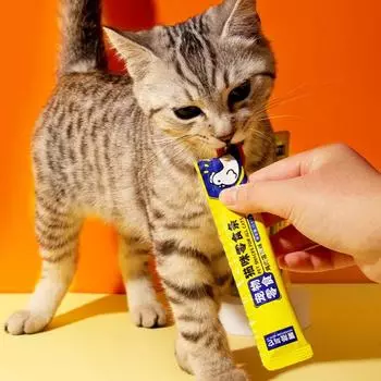 Пищевые добавки для котят Кошачья трава со вкусом курицы Кошачьи полоски Кошачьи полоски Влажная смесь корма для животных Корм для кошек Лакомства для кошек 1pc 15g