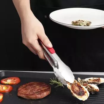 Пищевые щипцы для приготовления пищи, кемпинга, барбекю, легкие кухонные плоскогубцы, термостойкие сервировочные щипцы из нержавеющей стали M