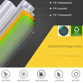 Пищевые вакуумные пакеты для хранения Sous Vide, упаковочный мешок для вакуумного упаковщика, мясо, фрукты, овощи, 500 см/рулоны