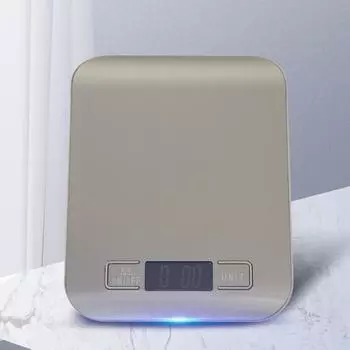 Пищевые весы, цифровые кухонные весы на 5 кг, граммы и унции для выпечки, приготовления кофе, упаковка для почтовых расходов, 6 единиц с функцией тарирования, дисплей One Size