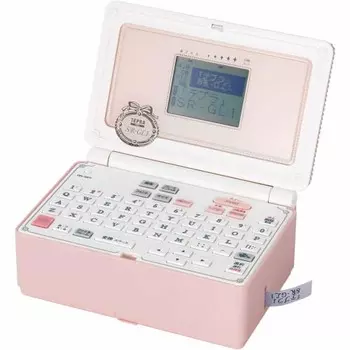 Пишущий этикетки Kingjim Tepra PRO SR-GL1 Shell Pink Girly Tepra (Совместимая ширина этикетки: Ширина 4-18 мм)