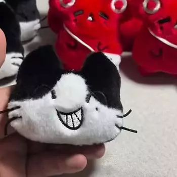 Писк красный хомяк плюшевая игрушка брелок мультфильм мягкая кукла кулон автомобильный брелок рюкзак сумка Декор детский подарок