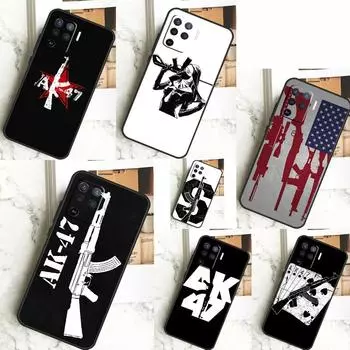 Пистолет AK47 для OPPO A52 A72 A92 A98 A78 A58 A5 A9 A15 A17 A77 A53S A57S A94 A74 A54 A16 A76 A96, чехол OPPO A74 5G