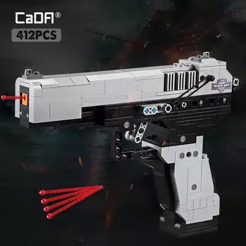 Пистолет Cada M23 Uzi, пистолет-пулемет, военные строительные блоки WW2 для технической городской полиции, наборы моделей спецназа