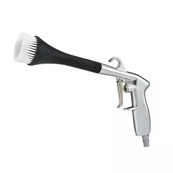 Пистолет для чистки автомобиля, пневматический пистолет высокого давления с 2 насадками Пистолет для продувки автомобиля Tornador Сухая чистка автомобиля 0 чёрный/серебряный