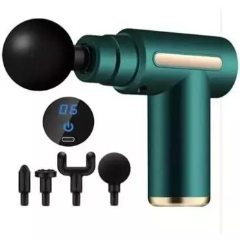 Пистолет для фасции, ручной пистолет для массажа мышц, профессиональный пистолет для шеи и мембран, перкуссионный массажер для спины, пистолет для снятия боли у спортсменов красный