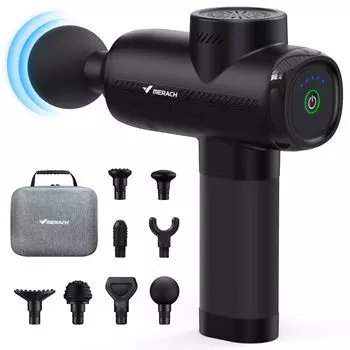 Пистолет для миофасциального релиза MERACH M011 Профессиональный пистолет для миофасциального релиза 5 уровней мощной вибрации Амплитуда 10 мм Сопротивление давлению 19 кг Фасция