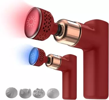 Пистолет для миофасциального релиза с функцией охлаждения и нагрева 8 уровней вибрации Мощная вибрация с автоматическим режимом ИИ Пистолет для миофасциального релиза