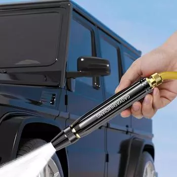 Пистолет для мойки автомобилей Водяной пистолет высокого давления Бытовой водяной пистолет для мойки автомобилей Черный водяной пистолет Поливочная труба Насадка для мойки автомобилей чёрный