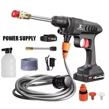 Пистолет для мойки автомобилей высокого давления, профессиональная машина для мойки автомобилей, подходит для очистки автомобиля, дома, сада EU Plug