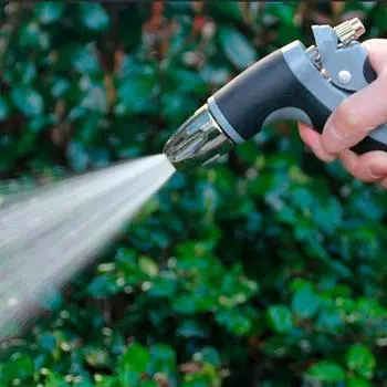 Пистолет для мойки автомобилей высокого давления, регулируемые насадки из цинкового сплава, садовый водяной пистолет для полива шланга, пистолет-распылитель чёрный