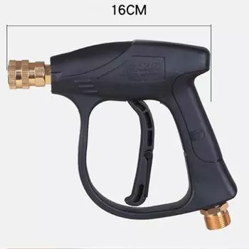 Пистолет для мойки под давлением, автомобильный пистолет для мытья с 5 насадками для распыления мыла, гнездо 14 мм M22, 1/4 дюйма, быстросъемный пистолет для пены для автомобиля, водяной пистолет