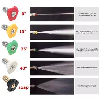 Пистолет для мойки под давлением макс. 40МПа(5800 фунтов на кв. дюйм) с 66 см26 дюймов черный M22 шланг комплекты 14 дюймов быстроразъемные чёрный