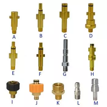 Пистолет для мойки высокого давления, байонетный адаптер, адаптер для насадки для пены для снега, адаптер для насадки для мойки автомобиля высокого давления, разъем для пенного пистолета для Karcher