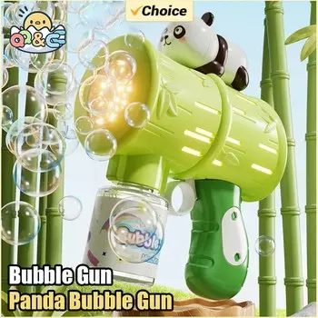 Пистолет для мыльных пузырей, автоматическая машина для мыльных пузырей на 10 отверстий, с подсветкой, для детских игрушек на свадьбу, для детей, для возвращения в школу, осенние подарки