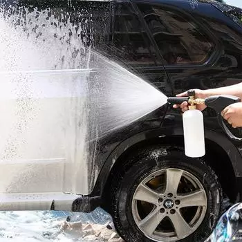 Пистолет для пены для мытья автомобиля 1/4, быстросъемное копье для пены для снега, регулируемый пистолет для мойки снега высокого давления, мыльный пенообразователь, инструменты для чистки