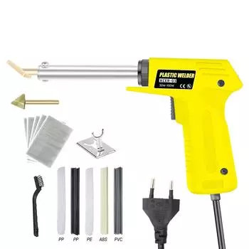 Пистолет для ремонта пластика 100 Вт паяная головка для быстрого нагрева ПВХ паяльник пистолет инструмент для ремонта бампера автомобиля быстрый нагрев