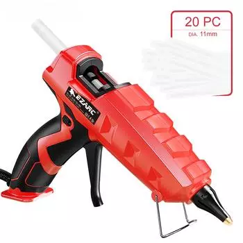 Пистолет для термоплавкого клея, 100 Вт, сверхмощный полноразмерный комплект клеевого пистолета с 20 клеевыми стержнями (150 х 11 мм),Быстрый ремонт дома, офиса 100W&us