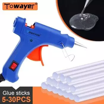 Пистолет для термоплавкого клея с клеевыми стержнями 7 мм * 100 м, 20 Вт, мини-промышленные пистолеты, бытовой температурный термоэлектрический инструмент для ремонта us