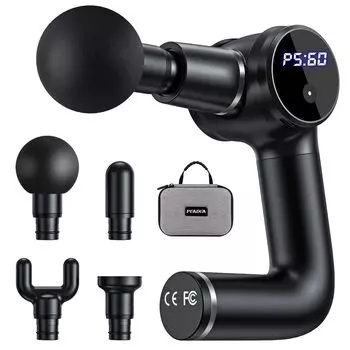 Пистолет для высвобождения фасции, салонный уход за телом, подвижная рука, пистолет для фасции, большая емкость, 25 уровней вибрации, мощный вибрационный пистолет для фасции, мышцы