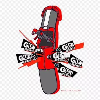 Пистолет Persona 5 Persona 5 видеоигры термопереносная печать виниловые нашивки наклейки для одежды DIY аппликации моющиеся нашивки