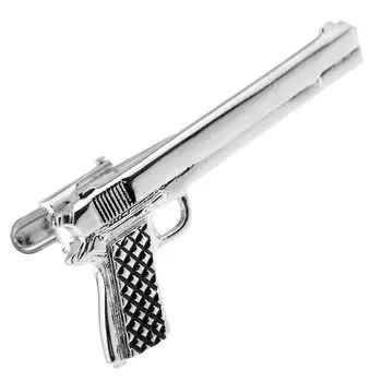 Пистолет пистолет шпилька для галстука стержень для галстука шпилька для галстука n02503 серебряный