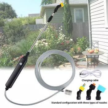 Пистолет-распылитель для полива сада, USB автоматический электрический распылитель, насадка-распылитель, спринклер для садовых растений, распылитель для полива, инструмент для орошения